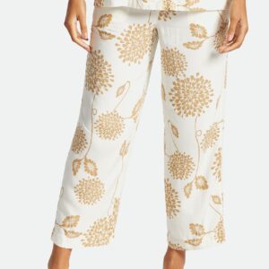 Garden Floral Crop Pant - Dove